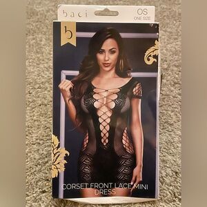 NEW Corset front lace mini dress